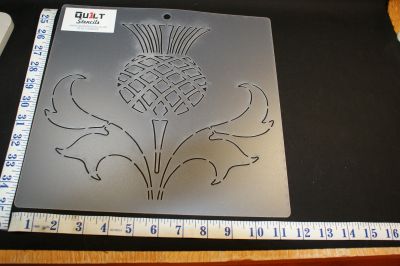 QUILT STENCIL 835 12 INCH THISTLE
